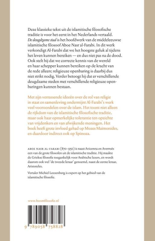 De deugdzame stadbackcover