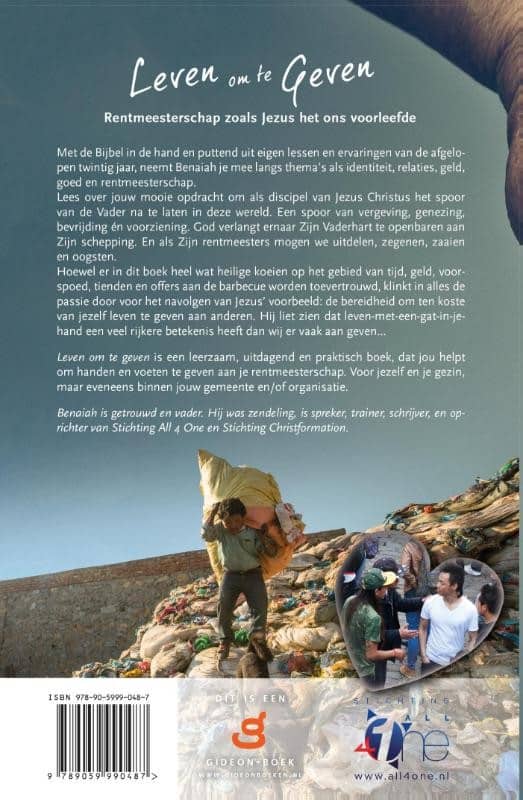 Leven om te gevenbackcover