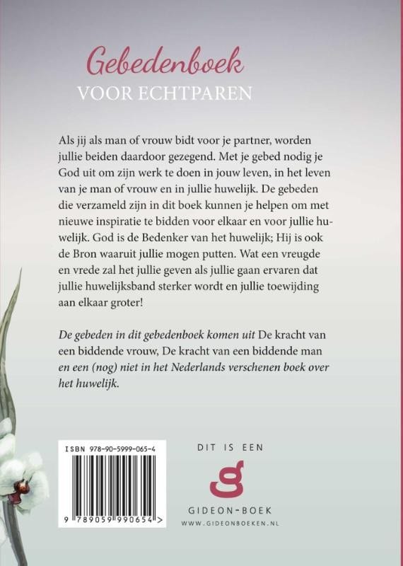 Gebedenboek voor echtparenbackcover