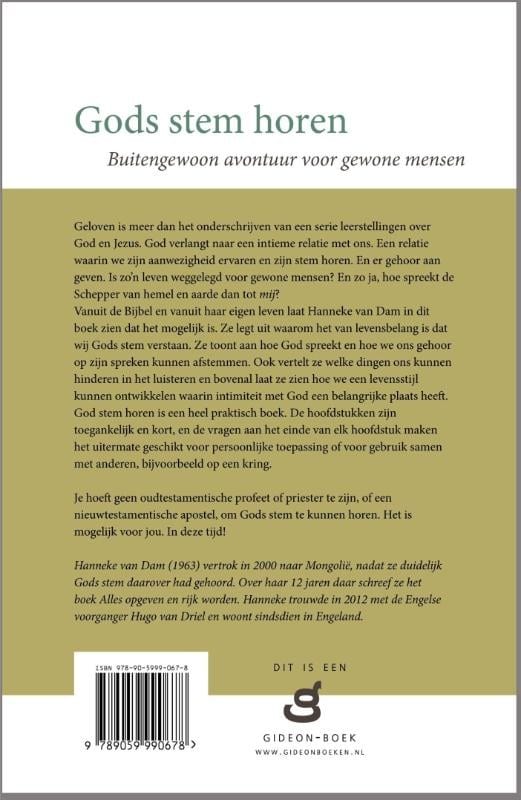 Gods stem horenbackcover