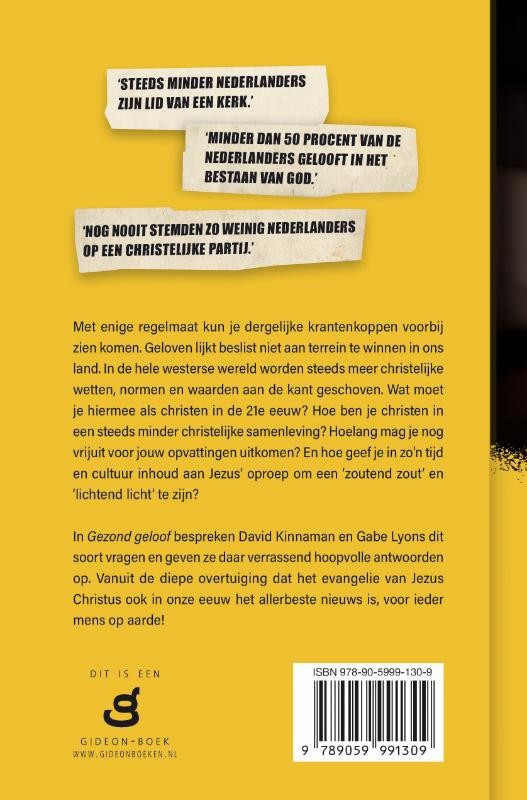 Gezond geloofbackcover