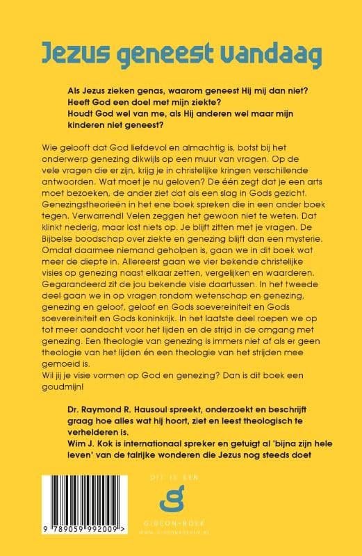 Jezus geneest vandaagbackcover