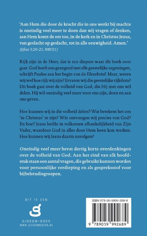 Oneindig veel meerbackcover