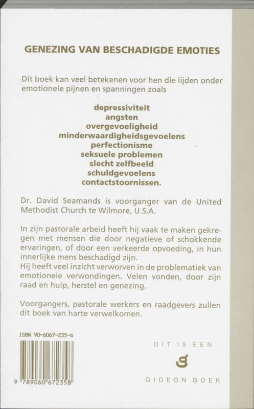 Genezing van beschadigde emotiesbackcover