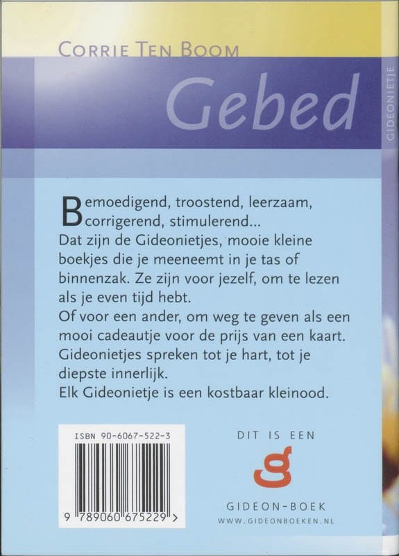 Gebedbackcover