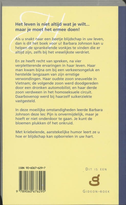 Zet een geranium op je hoed en wees blij!backcover