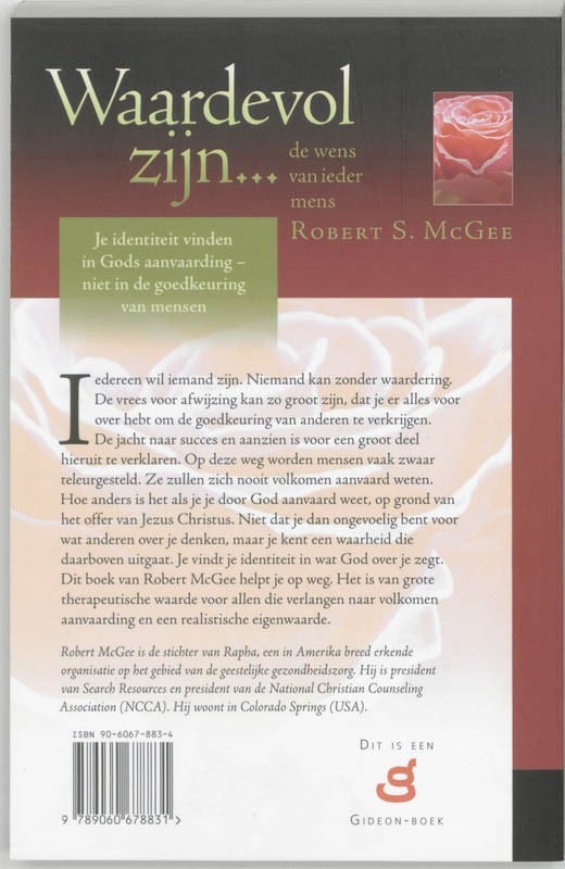 Waardevol zijn … de wens van ieder mensbackcover