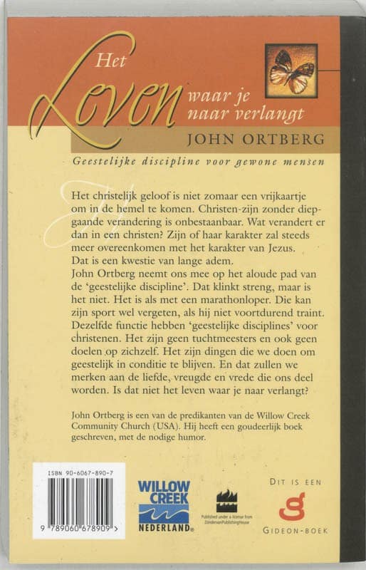 Het leven waar je naar verlangtbackcover
