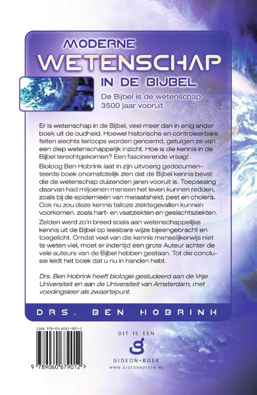 Moderne wetenschap in de Bijbelbackcover