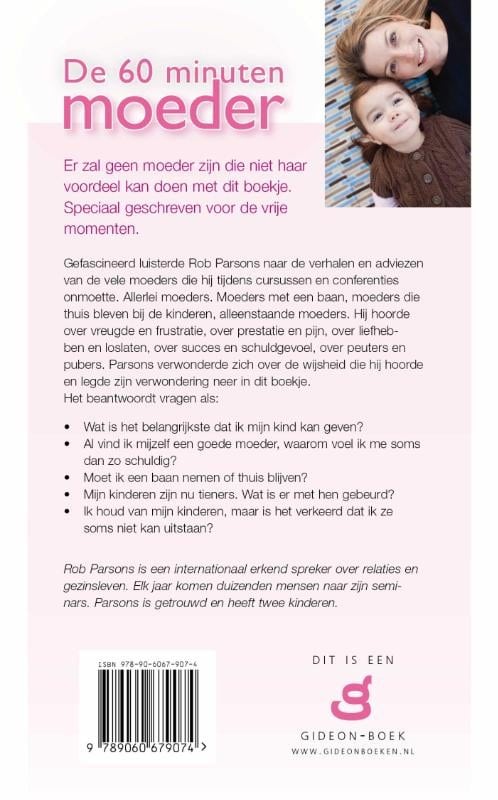 De 60 minuten moederbackcover