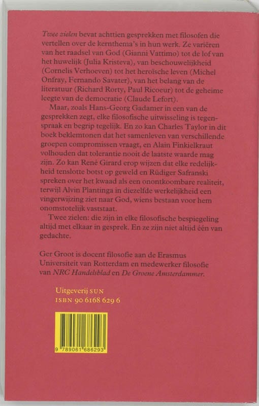 Twee zielenbackcover