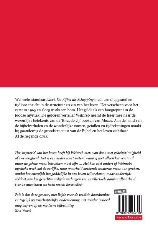 De Bijbel als Scheppingbackcover