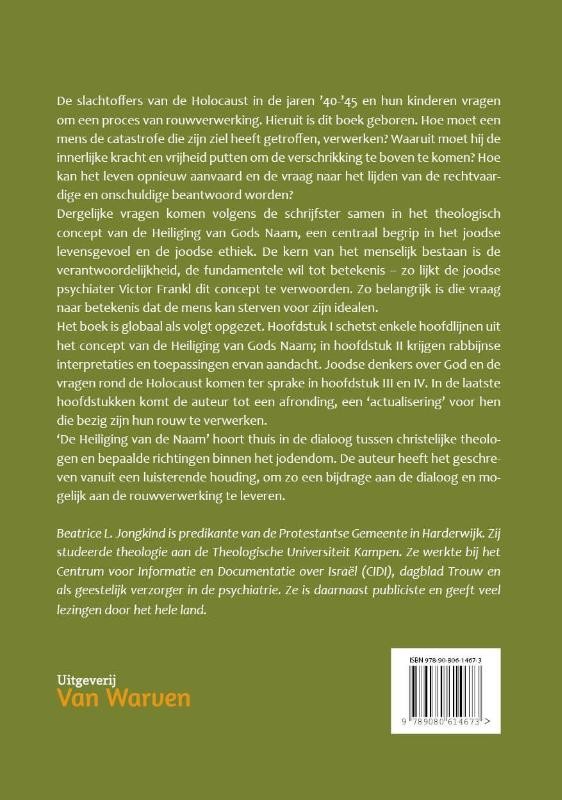 De heiliging van de Naambackcover