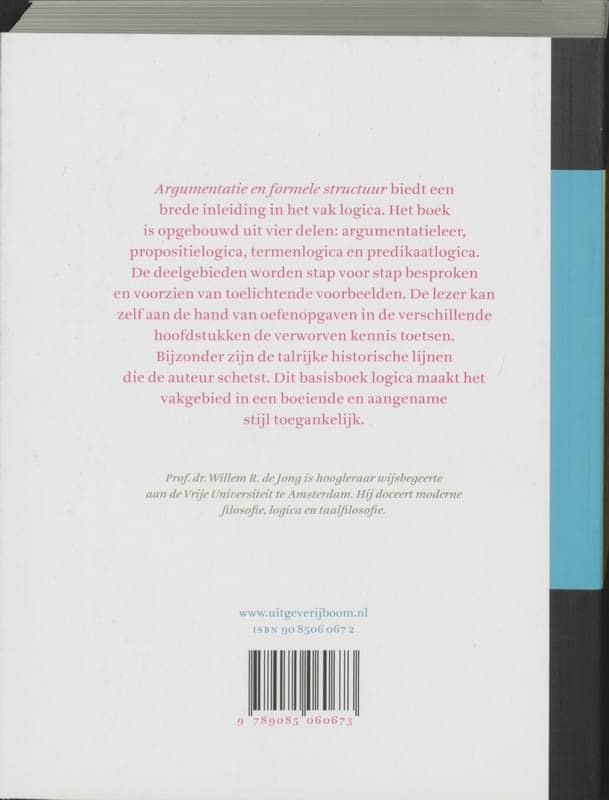 Argumentatie en formele structuurbackcover