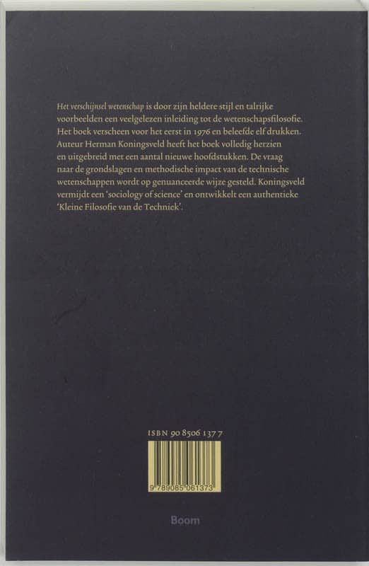 Het verschijnsel wetenschapbackcover