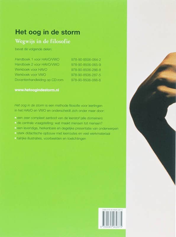 Het oog in de stormbackcover