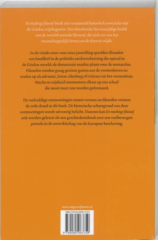 De machtige filosoofbackcover