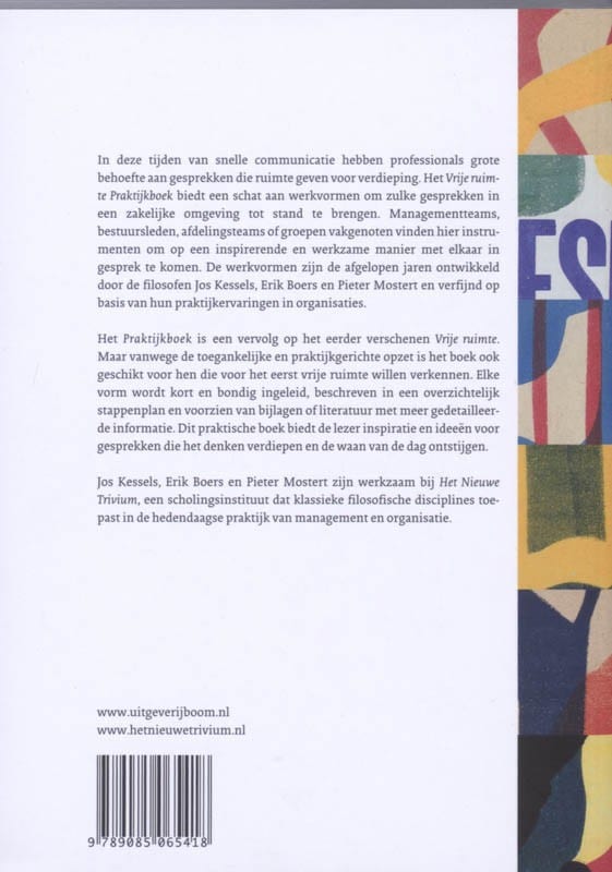 Vrije ruimte praktijkboekbackcover
