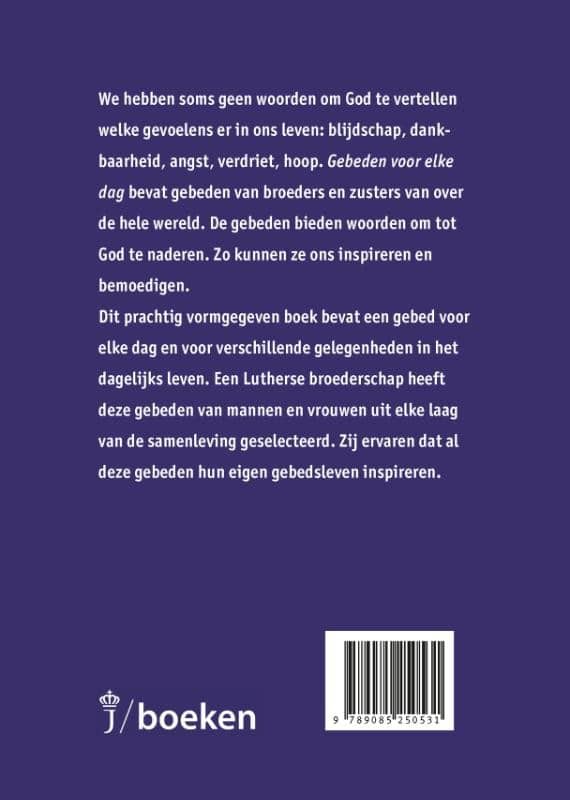 Gebeden voor elke dagbackcover