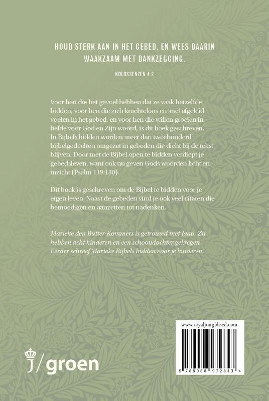 Bijbels biddenbackcover