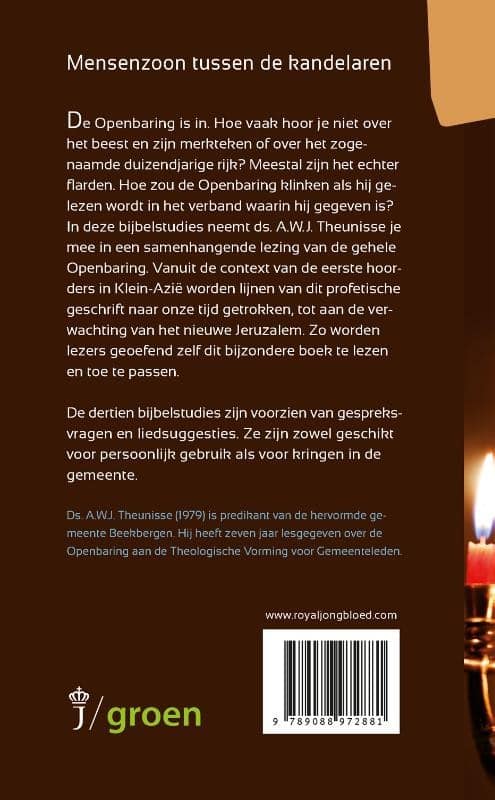 Mensenzoon tussen de kandelarenbackcover