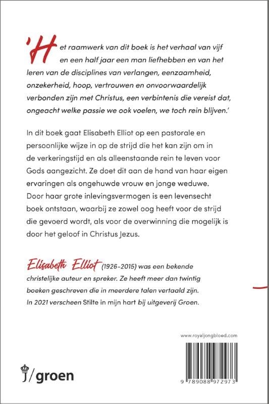 Rein leven voor Gods aangezichtbackcover