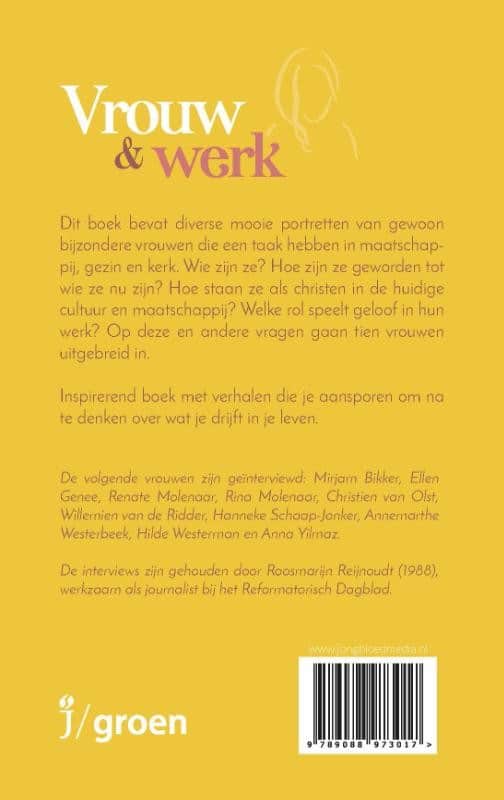 Vrouw en werkbackcover