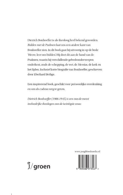 Bidden met de Psalmenbackcover