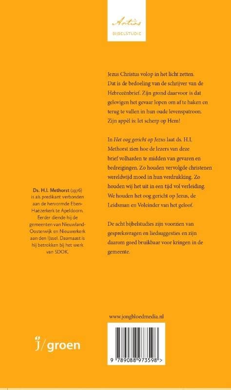 Het oog gericht op Jezusbackcover