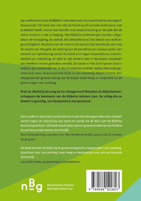 Hemels groenbackcover
