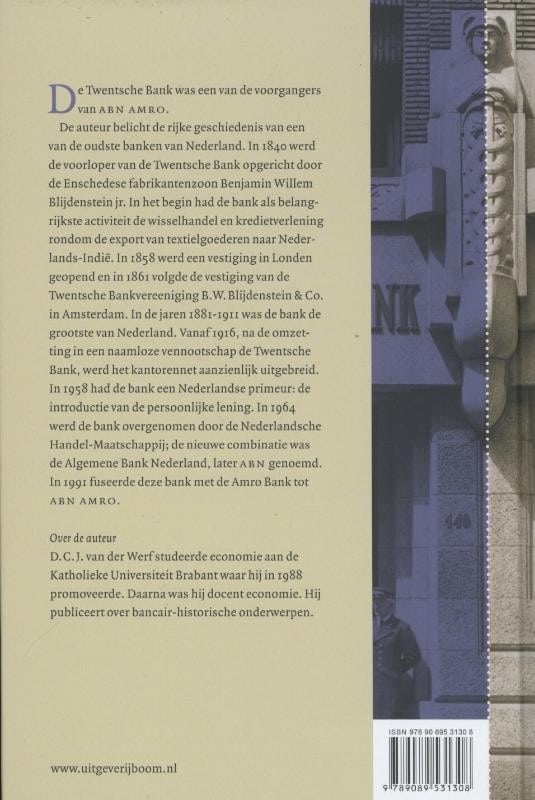 Van Twentse bank naar algemene bankbackcover