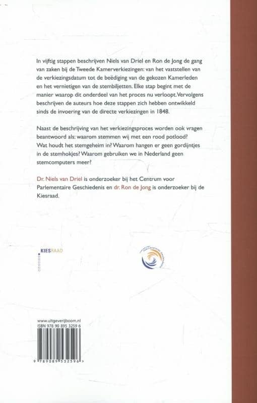De Tweede Kamerverkiezingen in vijftig stappenbackcover