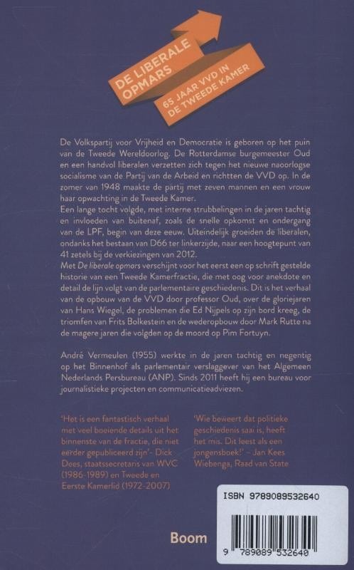 De liberale opmarsbackcover