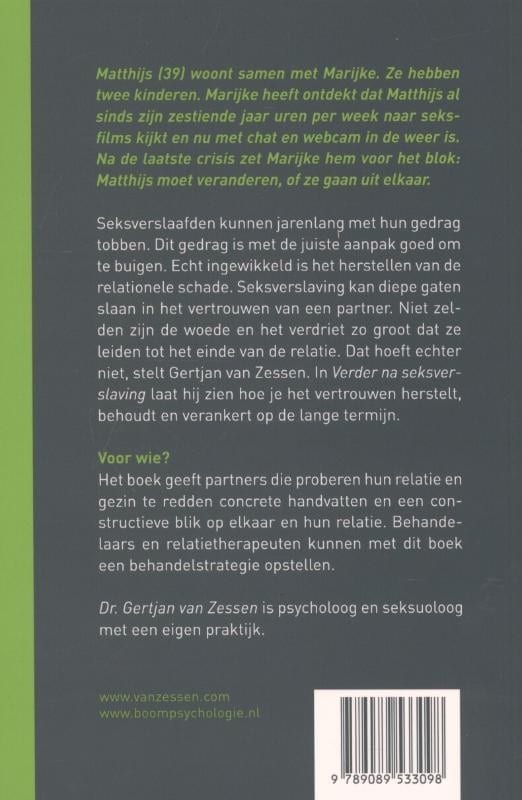 Verder na seksverslavingbackcover