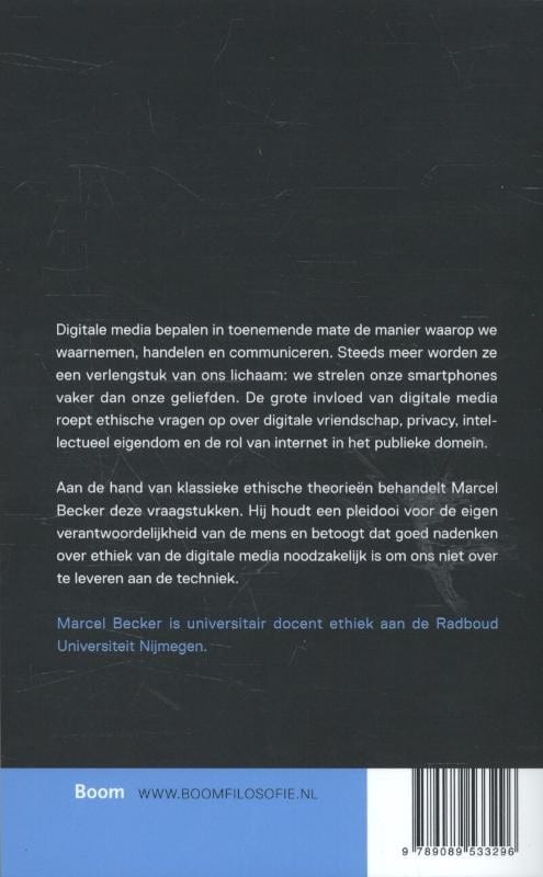 Ethiek en digitale mediabackcover