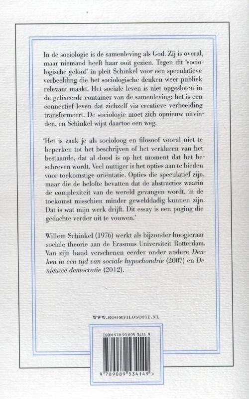 Over nut en nadeel van de sociologie voor het levenbackcover