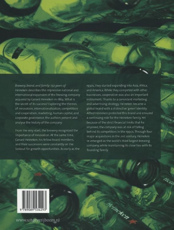 150 years of Heinekenbackcover