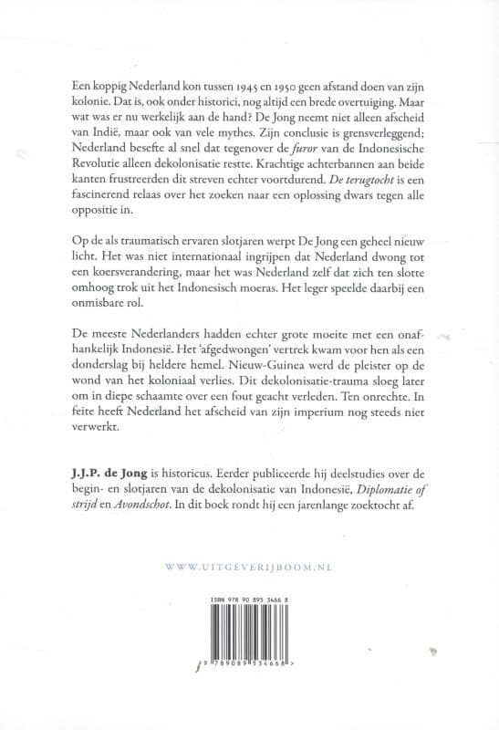 De terugtochtbackcover