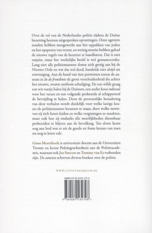 In de frontliniebackcover