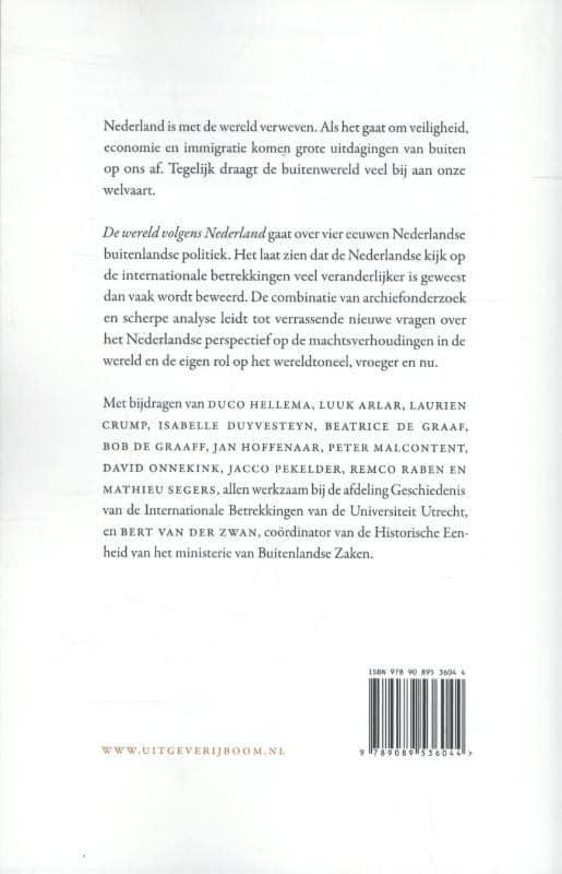 De wereld volgens Nederlandbackcover