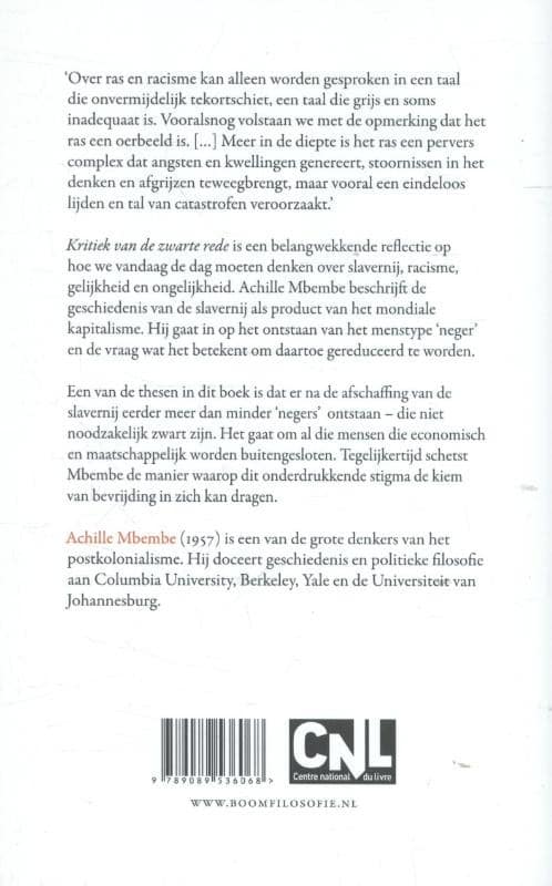 Kritiek van de zwarte redebackcover