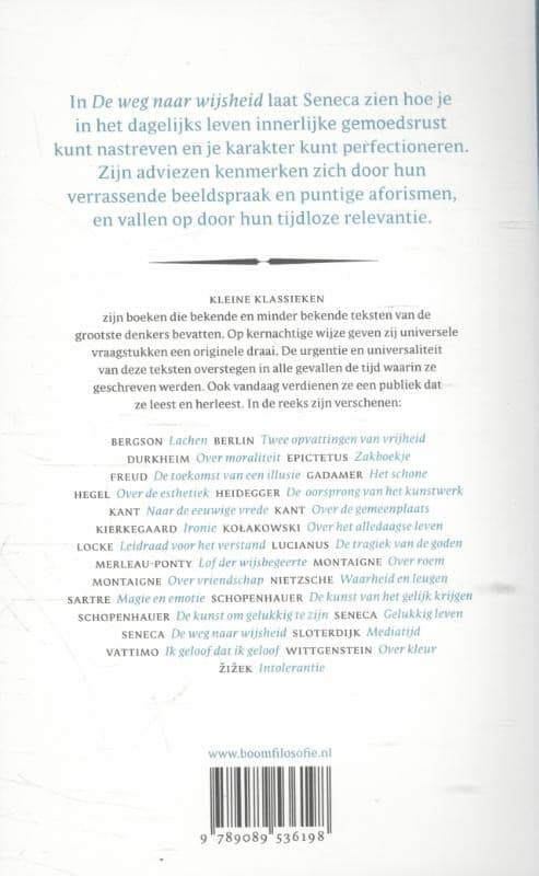De weg naar wijsheidbackcover