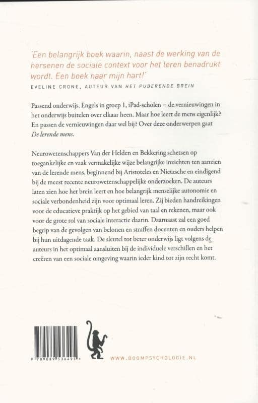 De lerende mensbackcover