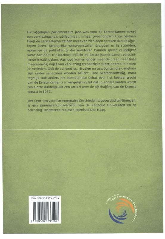 De eerste kamerbackcover