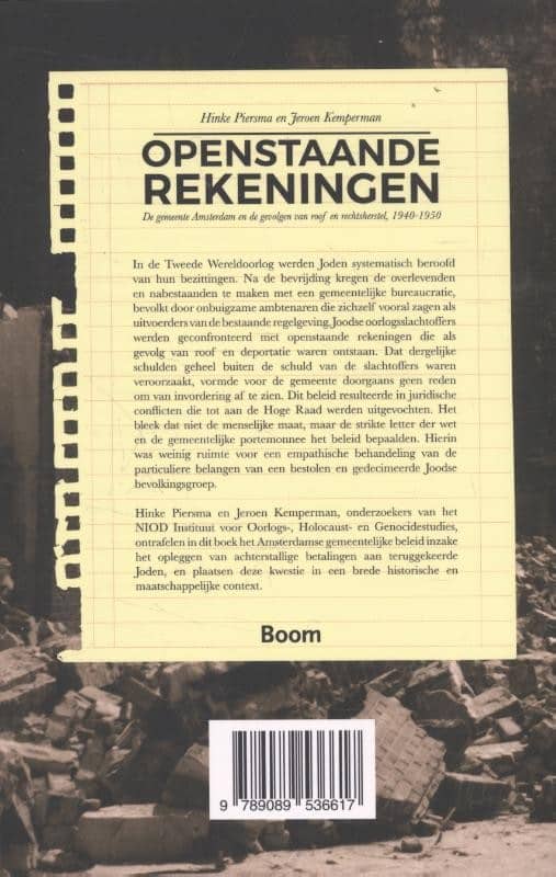 Openstaande rekeningenbackcover