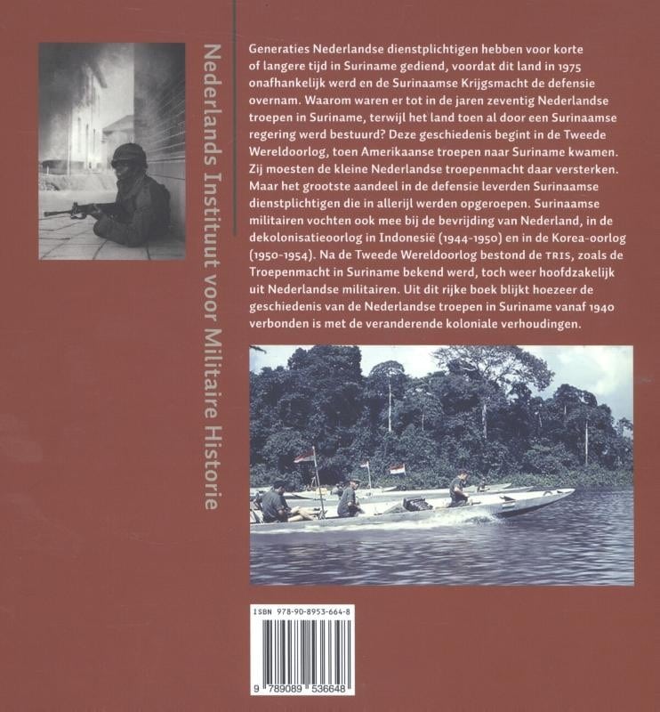 De troepenmacht in Surinamebackcover