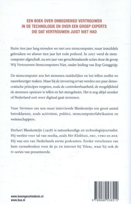 Vertrouw ons nou maarbackcover