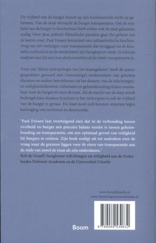 Het geheim van de laatste staatbackcover