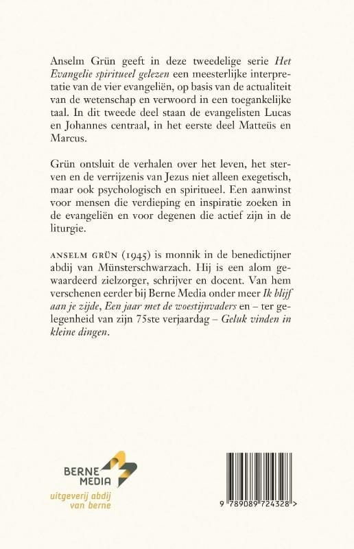 Lucas en Johannes deel II – Het evangelie spiritueel gelezenbackcover