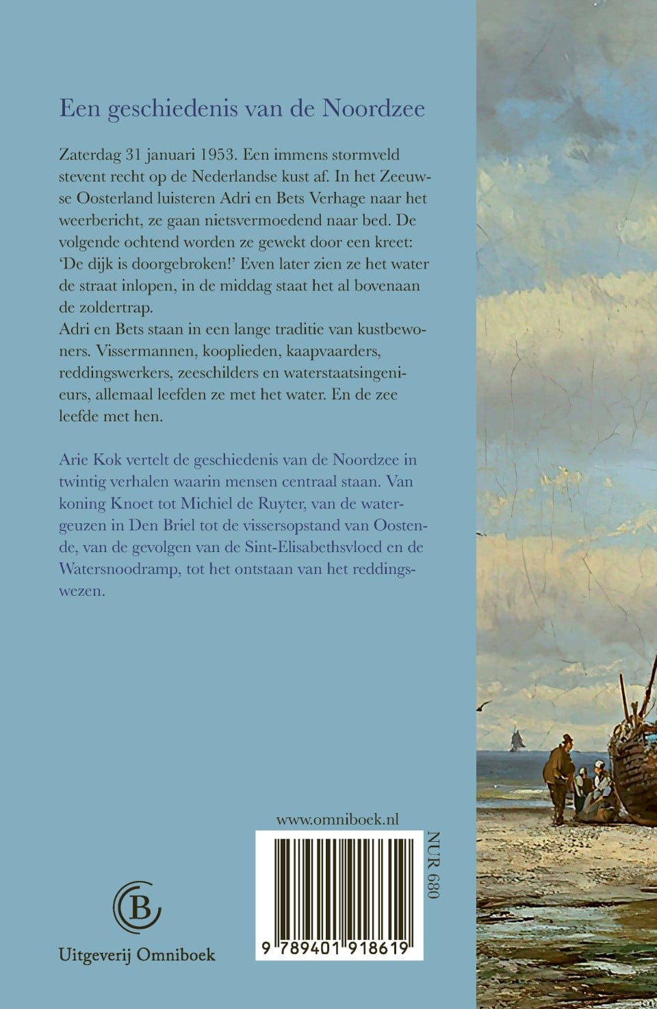 Biografie van de Noordzeebackcover